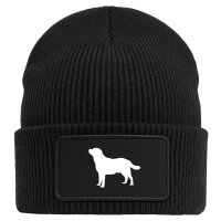 Beanie Labrador Retriever Silhouette Black Mütze