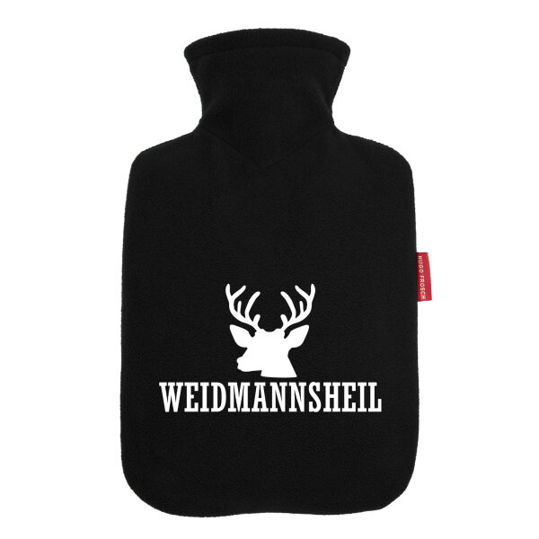 Wärmflasche Weidmannsheil Hirsch Jägergruß