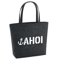 Filzshopper Ahoi Anker Seemannsgruß 22 Liter Filztasche