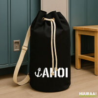 Seesack Ahoi Anker Seemannsgru&szlig; 20 Liter Black
