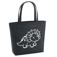 Filzshopper Triceratops Dinosaurier 22 Liter Filztasche