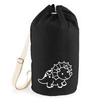 Seesack Triceratops Dinosaurier 20 Liter Rucksack Black