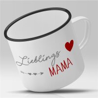 Emaille Tasse Lieblings Mama Vintage 300ml