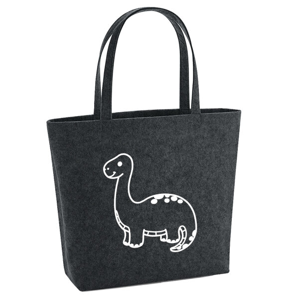Filzshopper Brontosaurus Dinosaurier 22 Liter Filztasche