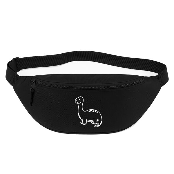 Bauchtasche Brontosaurus Dinosaurier 2,5 Liter Black Crossbody Bag