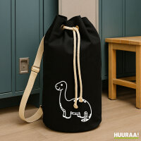 Seesack Brontosaurus Dinosaurier 20 Liter Rucksack Black