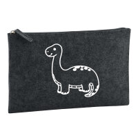 Kulturbeutel Brontosaurus Dinosaurier 1 Liter Filz...