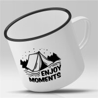 Emaille Tasse Enjoy Moments Vintage 300ml