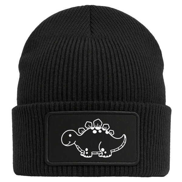 Beanie Stegosaurus Dinosaurier Black Mütze