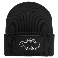 Beanie Stegosaurus Dinosaurier Black Mütze