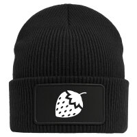 Beanie Erdbeere Strawberry Black Mütze