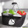 Einkaufskorb faltbar Erdbeere Strawberry 20 Liter Tragekorb Black