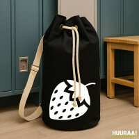 Seesack Erdbeere Strawberry 20 Liter Black