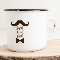 Emaille Tasse Super cool dad Vintage 300ml