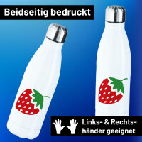 Edelstahl-Trinkflasche Erdbeere Strawberry 500ml...