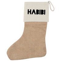 Weihnachtsstrumpf Habibi Schatz Freund Beige
