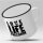 Emaille Tasse Love Life Freedom Vintage 300ml