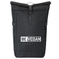 Kurierrucksack Be Vegan Modern 30-44 Liter Black Melange