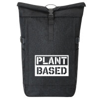 Kurierrucksack Plant Based Modern 30-44 Liter Black Melange