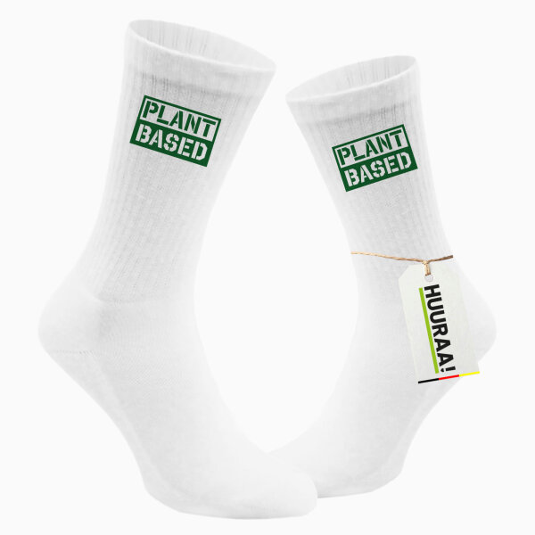 Socken Plant Based Modern Größe 37/46 White Motiv Tennissocken