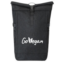 Kurierrucksack Go Vegan Blätter 30-44 Liter Black...