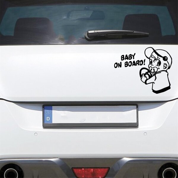 Autoaufkleber Baby AN Bord ca. 19x15cm