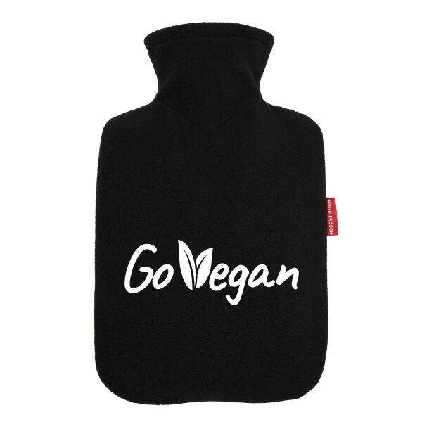 Wärmflasche Go Vegan Blätter