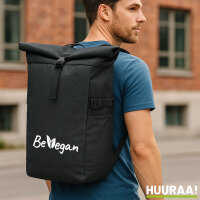 Kurierrucksack Be Vegan Blätter 30-44 Liter Black...