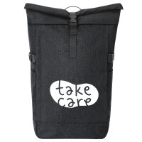 Kurierrucksack Take Care Batch 30-44 Liter Black Melange