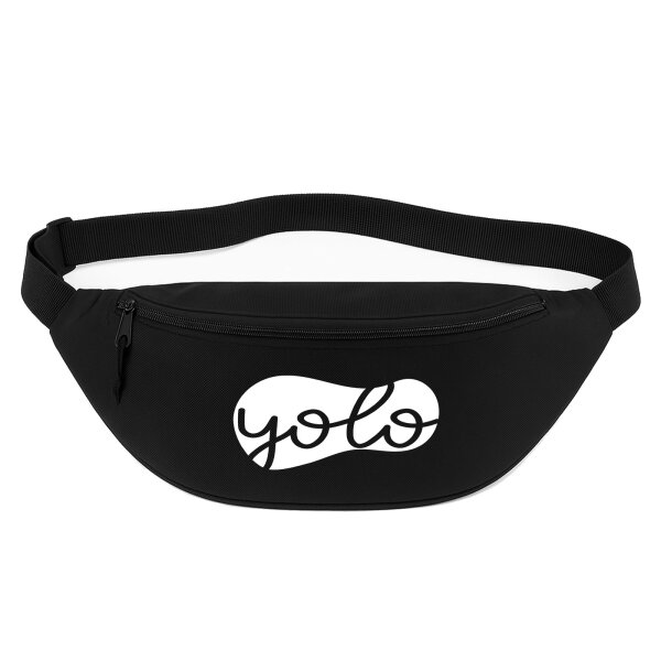 Bauchtasche YOLO you only live once 2,5 Liter Black Crossbody Bag
