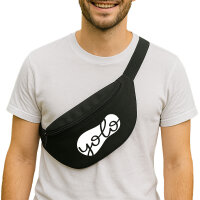 Bauchtasche YOLO you only live once 2,5 Liter Black...