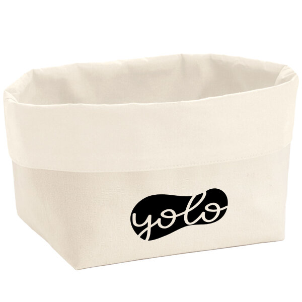 Organizer YOLO you only live once Aufbewahrungskorb