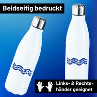 Edelstahl-Trinkflasche Hooray Hurra 500ml Wasserflasche