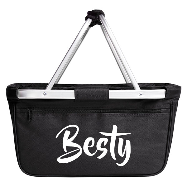 Einkaufskorb faltbar Besty Bestie 20 Liter Tragekorb Black