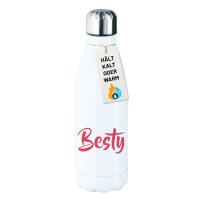 Edelstahl-Trinkflasche Besty Bestie 500ml Wasserflasche
