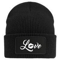 Beanie Love Kuss Black Mütze