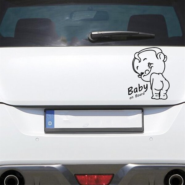 Autoaufkleber Baby an Bord ca. 14x18cm