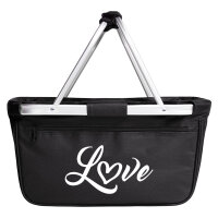 Einkaufskorb faltbar Love Herz Hearth 20 Liter Tragekorb...