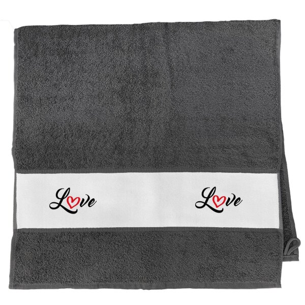 Handtuch Love Herz Hearth 50x100cm