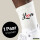 Socken Love Herz Hearth Größe 37/46 White Motiv Tennissocken