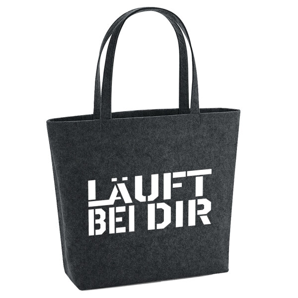 Filzshopper Läuft bei dir Jugendwort 22 Liter Filztasche