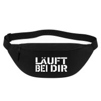 Bauchtasche Läuft bei dir Jugendwort 2,5 Liter Black...