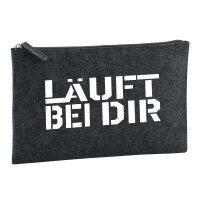 Kulturbeutel Läuft bei dir Jugendwort 1 Liter Filz...