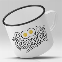 Emaille Tasse Good Morning Vintage 300ml