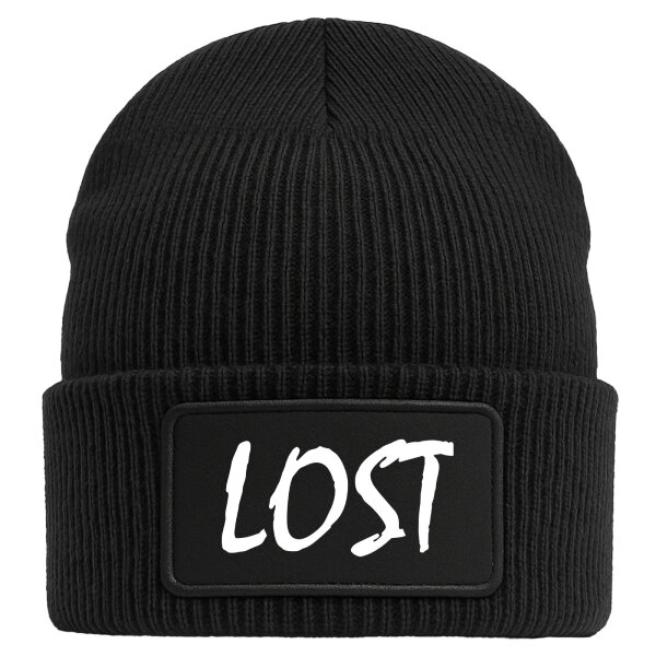 Beanie Lost Jugendwort Black Mütze