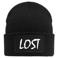 Beanie Lost Jugendwort Black Mütze