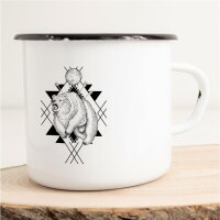 Emaille Tasse Bär Vintage 300ml