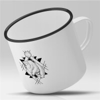 Emaille Tasse Bär Vintage 300ml