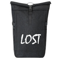 Kurierrucksack Lost Jugendwort 30-44 Liter Black Melange