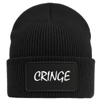 Beanie Cringe Jugendwort Black Mütze